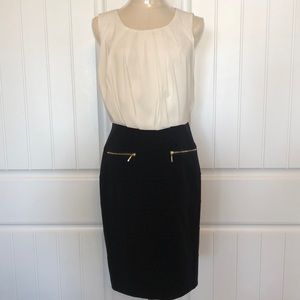 Spense size 6 black & white dress